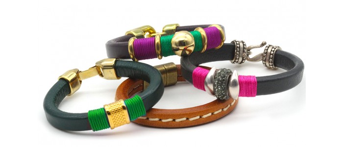 Pulseiras Cabedal Extra-Grosso